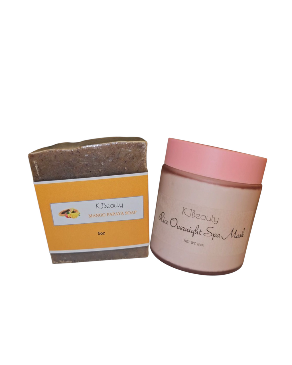 KJBeauty Mango Papaya Soap & Rice Overnight Spa Mask w/ Perfect Brightening Glow
