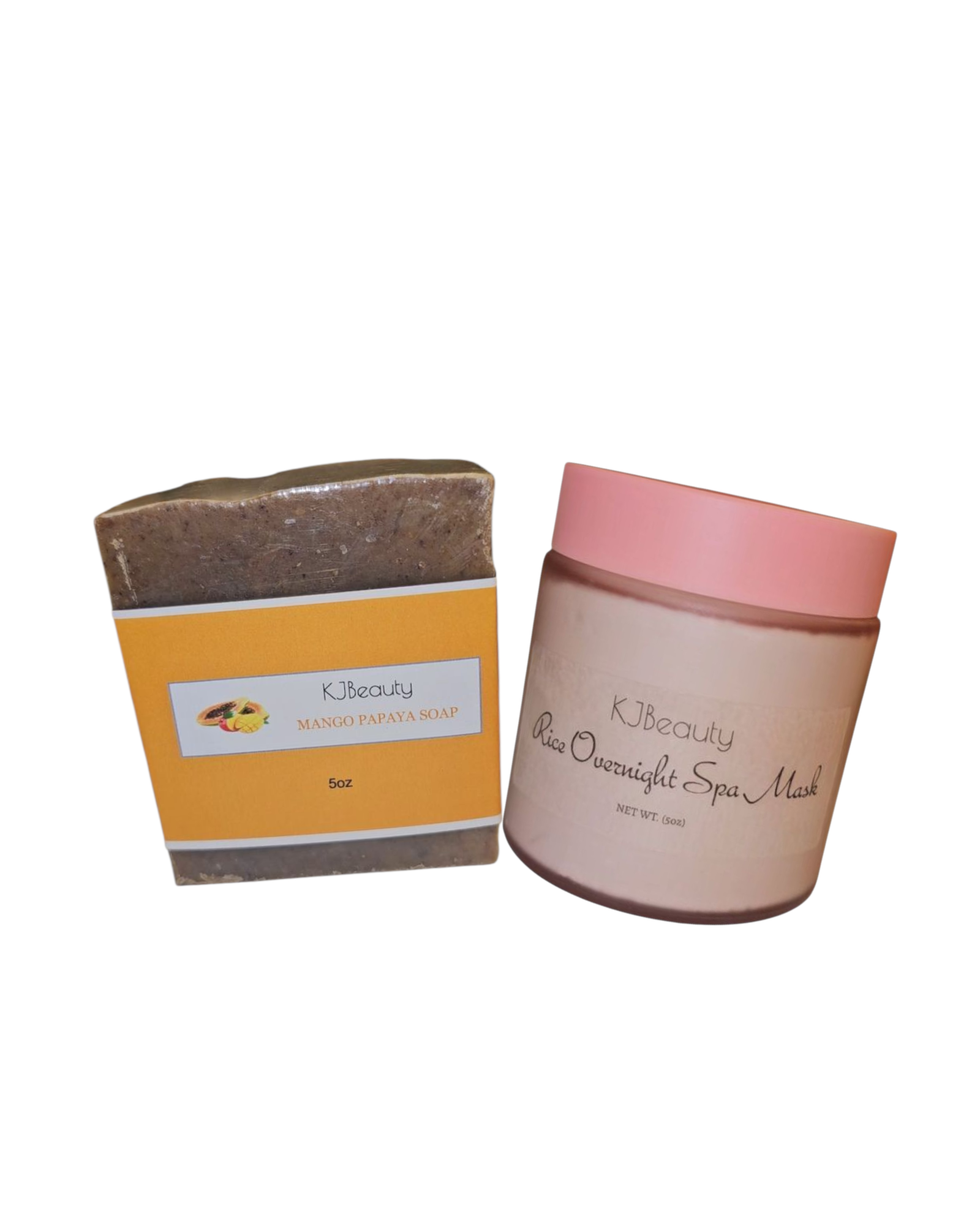 KJBeauty Mango Papaya Soap & Rice Overnight Spa Mask w/ Perfect Brightening Glow